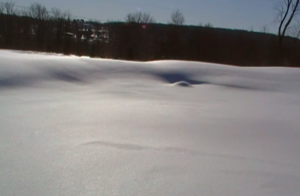 winter aeration, snow pond