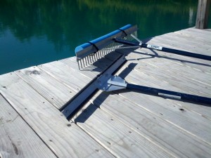 aquatic weed cutter and rake