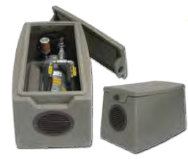 Aeration Compressor Cabinets 1 roto-molded polyethylene cabinet