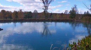 aeration boil in pond