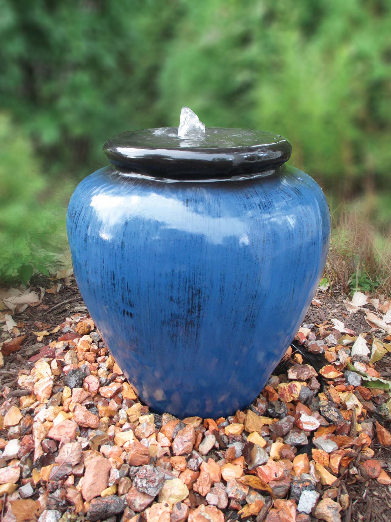 Self contained vase fountains w/ options colors, in ground or above.